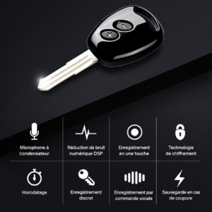 Enregistreur vocal numérique JNN M1 16Go – Dictaphone compact avec activation vocale et 38 h d’autonomie – Image 4