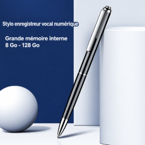 Alternative view of Enregistreur vocal numérique V10 32 Go / 64 Go / 128 Go – Stylo dictaphone rechargeable avec réduction du bruit