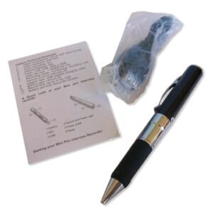 Alternative view of Stylo Camera Espion 4 Go Argent Et Noir