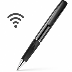 Stylo Camera Espion  Argent Et Noir avec WIFI