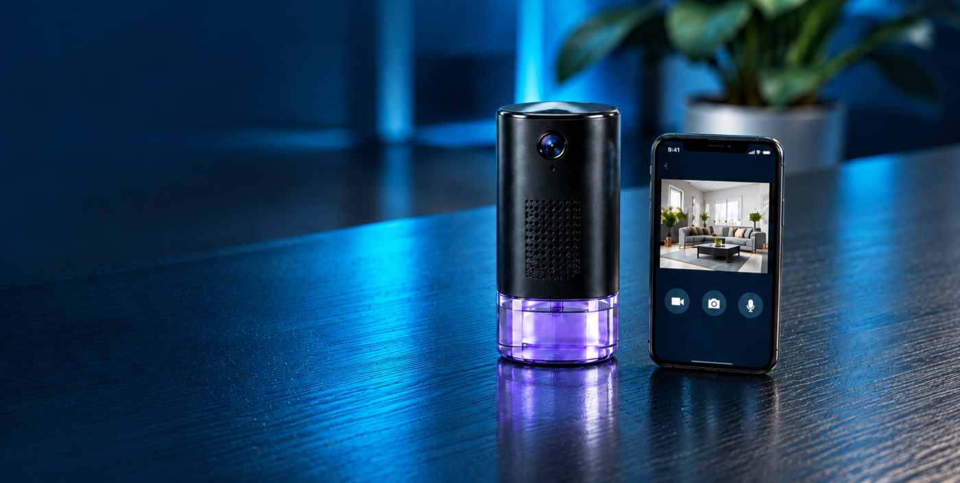 Caméra espion diffuseur de parfum