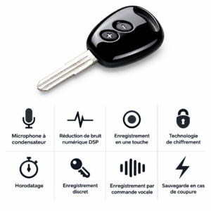 Alternative view of Enregistreur vocal numérique JNN M1 16Go – Dictaphone compact avec activation vocale et 38 h d’autonomie