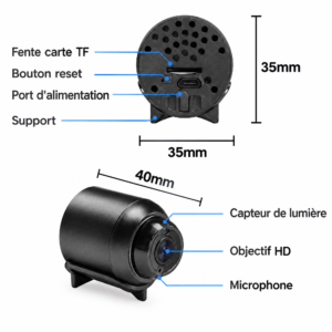 Mini Caméra WiFi X5 1080P – Caméra de Surveillance Portable avec Détection de Mouvement – Image 4