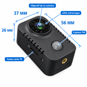 Mini Caméra MD31 1080P Portable – Vision Nocturne & Détection de Mouvement – Image 4