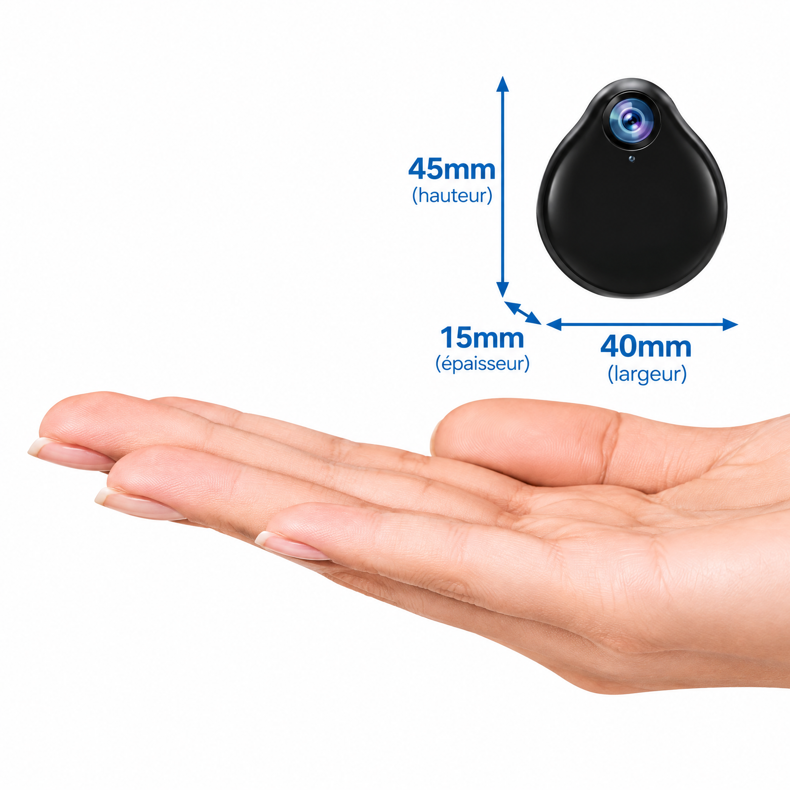 Mini Caméra WiFi H3 HD 1080P – Caméra de Surveillance Portable – Image 2