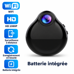 Mini Caméra WiFi H3 HD 1080P – Caméra de Surveillance Portable – Image 3