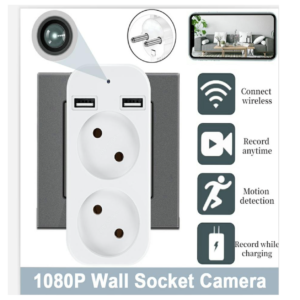 Caméra espion WiFi portable intégrée dans un prise – Image 4