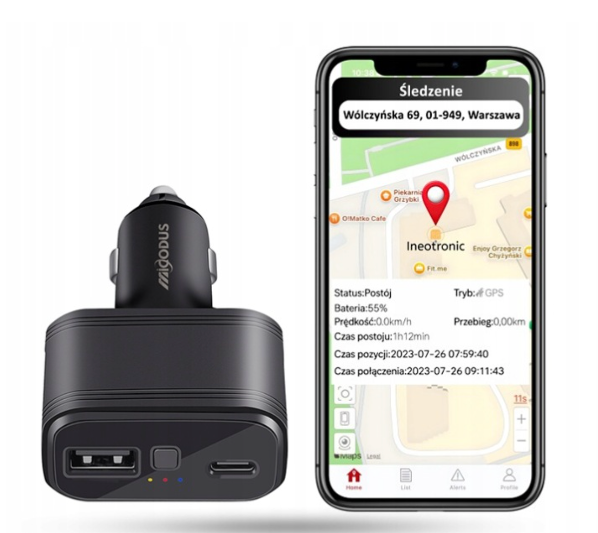 Traceur GPS pour voiture chargeur usb 4G MV77G – Image 6