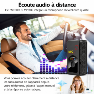 Mini traceur GPS 4G MP90G Audio a distance
