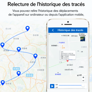 Mini traceur GPS 4G MP90G historique