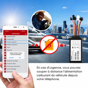Traceur GPS 4G pour véhicule MV810G Smartphone application